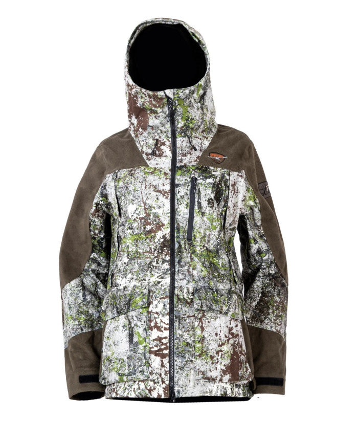 Manteau camo de chasse "Gudrid" collection Filles de bois pour femme