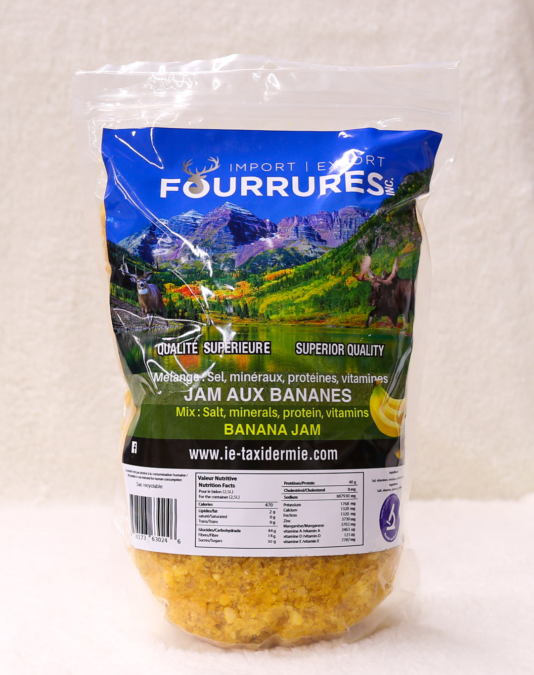 Import export melange sel et jam banane