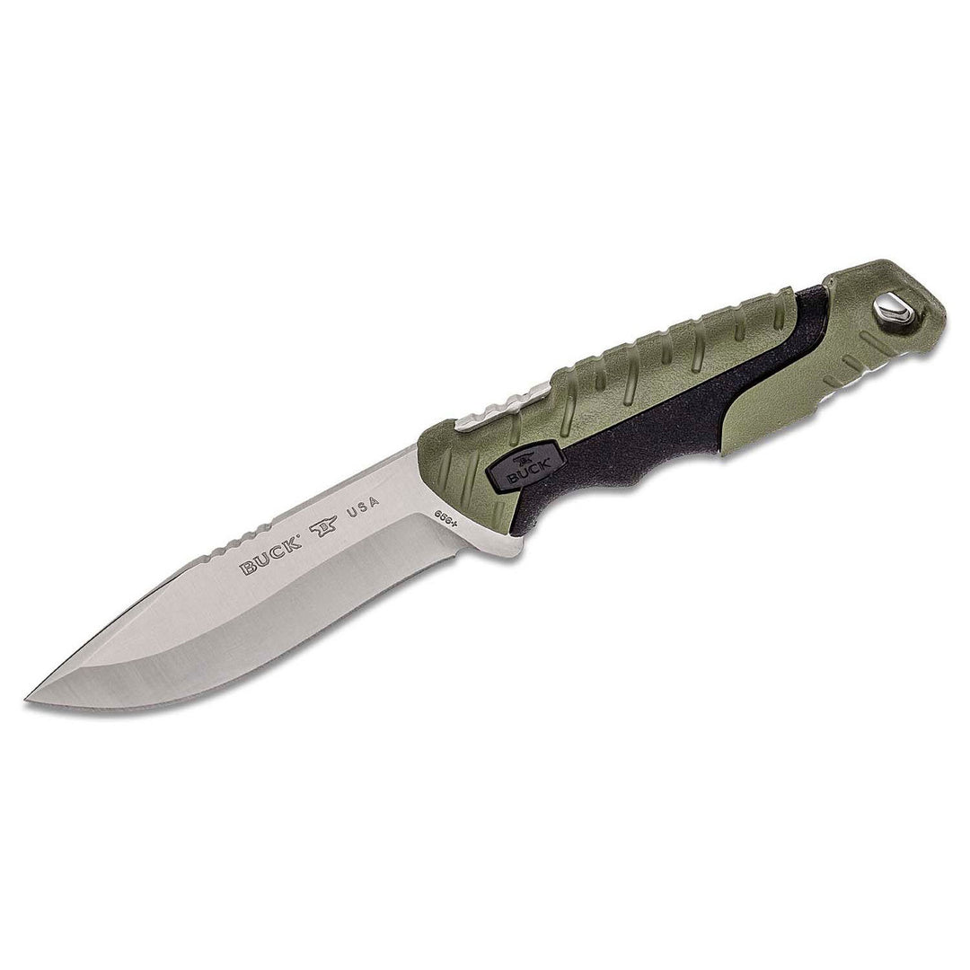 Buck Pursuit Fixed Green Molded 0656grs-b