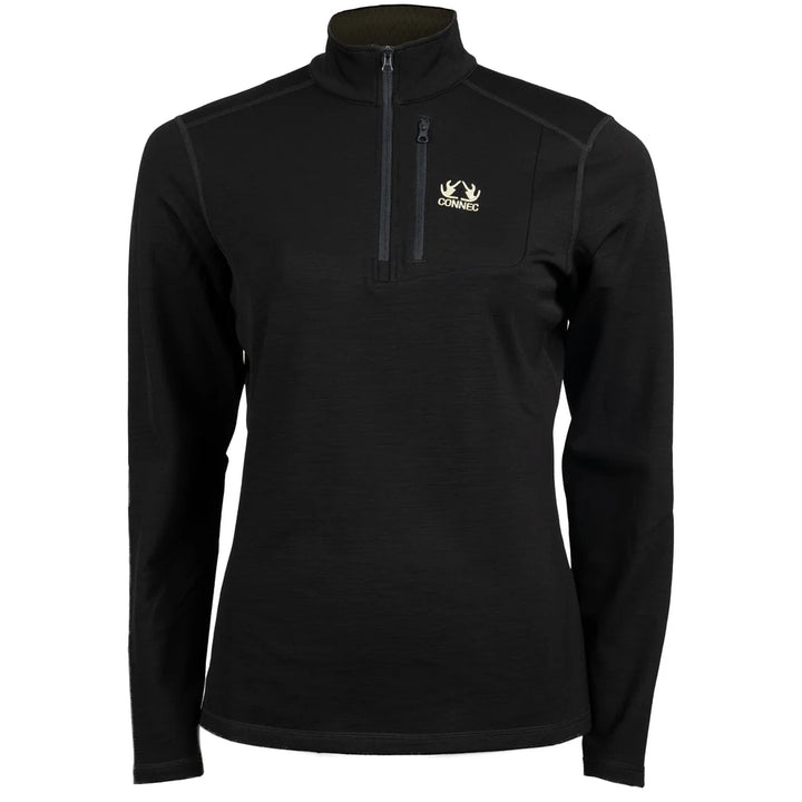 Connec Femme Merino Base Layer Top Black