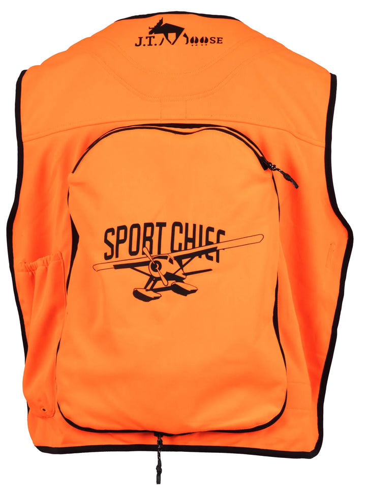 Dossard orange avec sac à dos intégré J.T.Moose - Sportchief