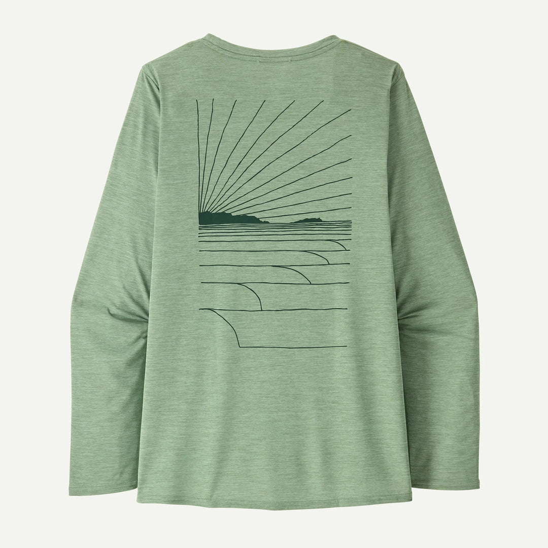 T-shirt graphique Capilene® Cool Daily à manches longues pour femme – Waters