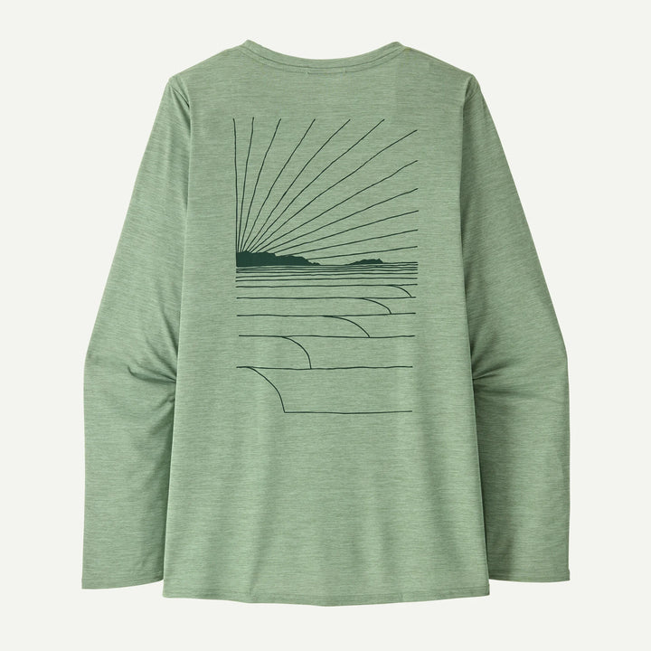 T-shirt graphique Capilene® Cool Daily à manches longues pour femme – Waters