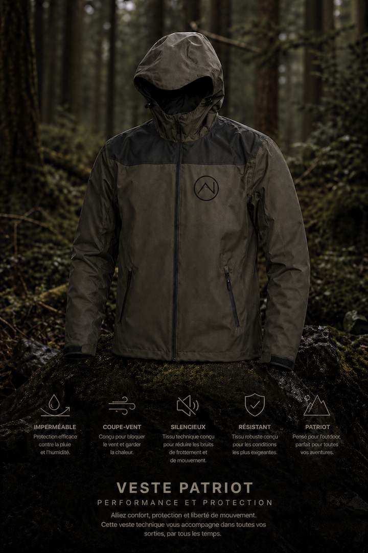 North Back Country Manteau de Pluie Patriot