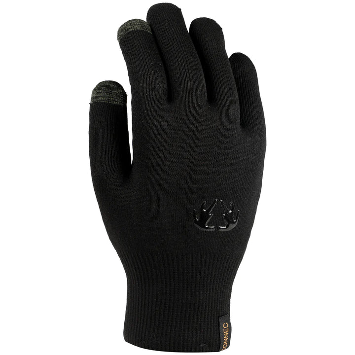 Connec Gant en tricot imperméable Noir