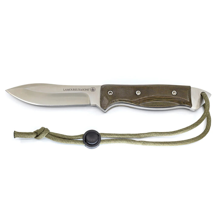 Couteau Chasse Lamoureux Shefferville Pro Guide Olive