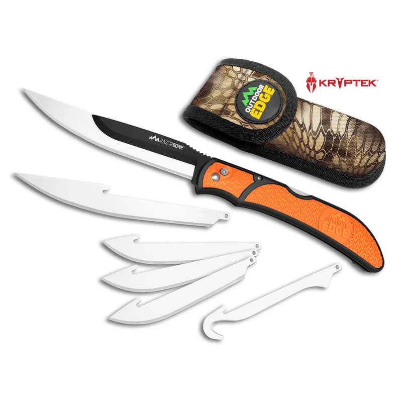 OUTDOOR EDGE COUTEAU DE CHASSE PLIANT À LAME REMPLAÇABLE DE 5,0"