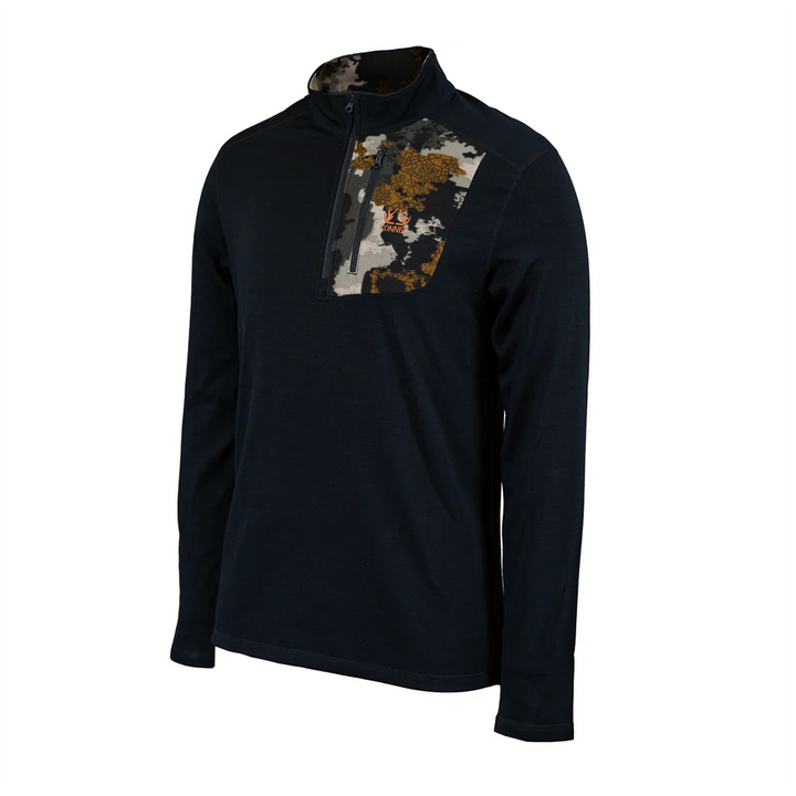 Connec Merino Base Layer Top Black Outvision