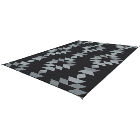 Tapis d'Extérieur - Monterrey boho 9x9 noir/noir