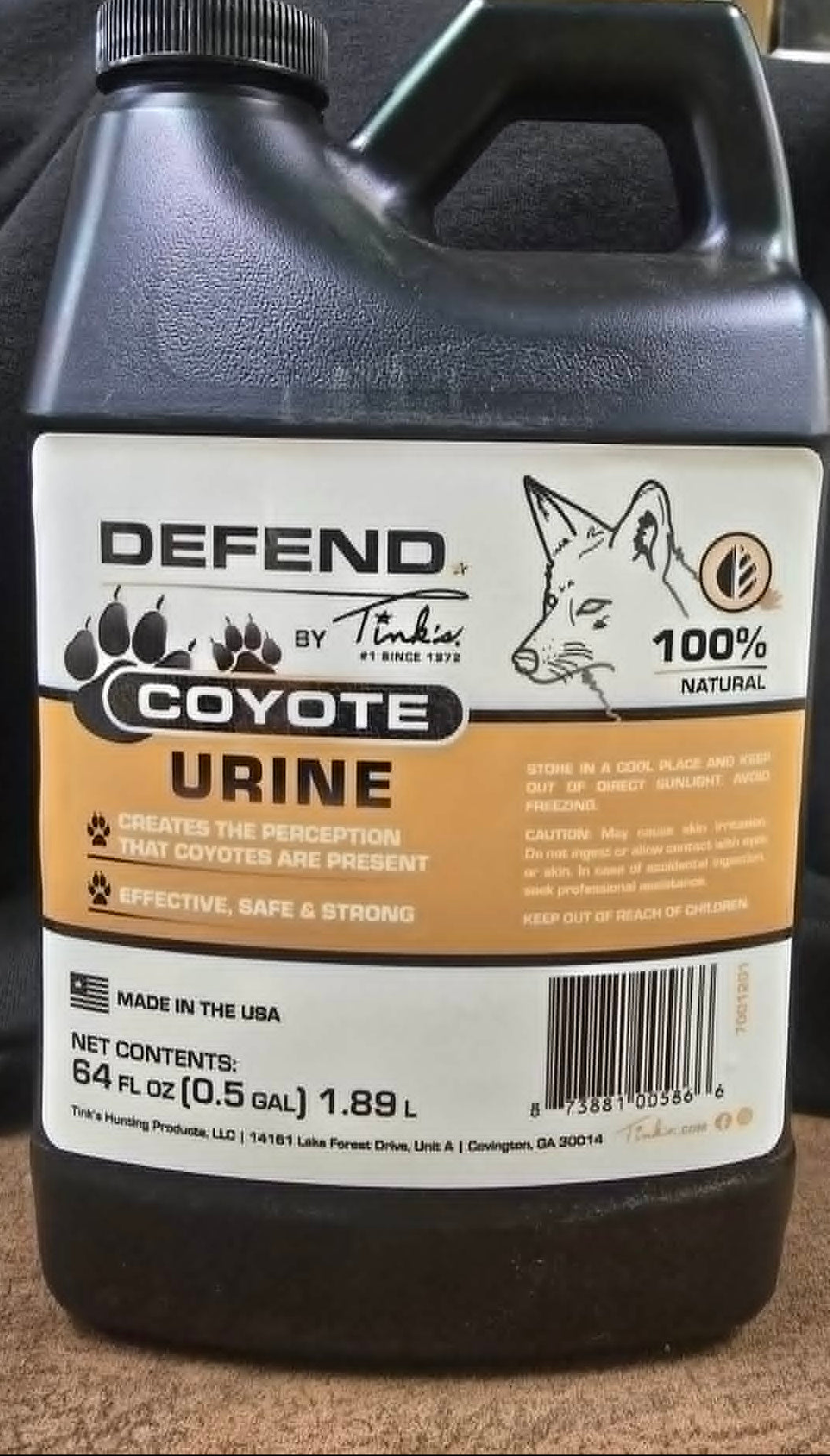 Defend urine de coyote 4 litres